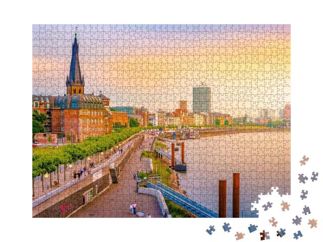 Puzzle de 1000 pièces « Düsseldorf am Rhein, Allemagne »