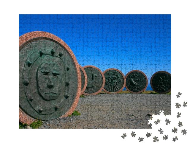 Puzzle de 1000 pièces « Monument aux enfants du monde, Cap Nord, Norvège »