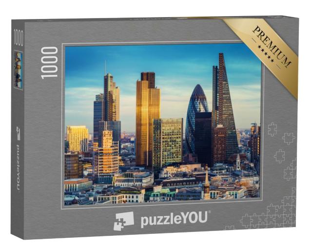 Puzzle de 1000 pièces « Le quartier des banques au centre de Londres, Angleterre »