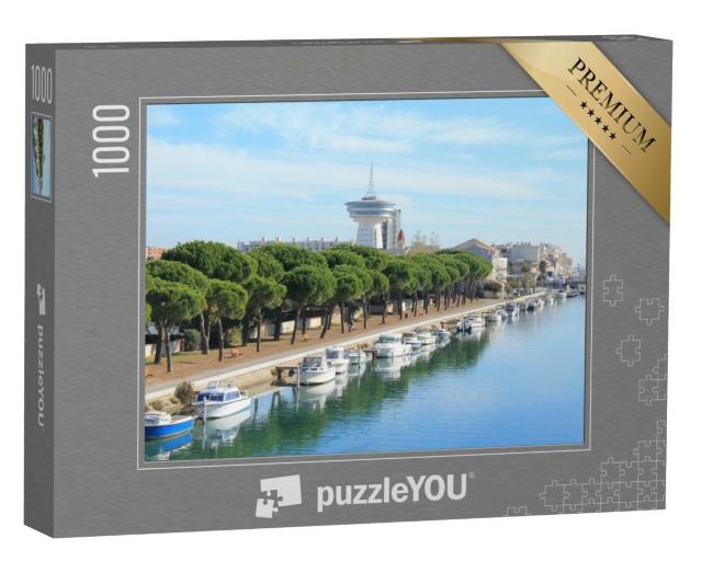 Puzzle de 1000 pièces « Palavas les flots, une station balnéaire au sud de Montpellier »