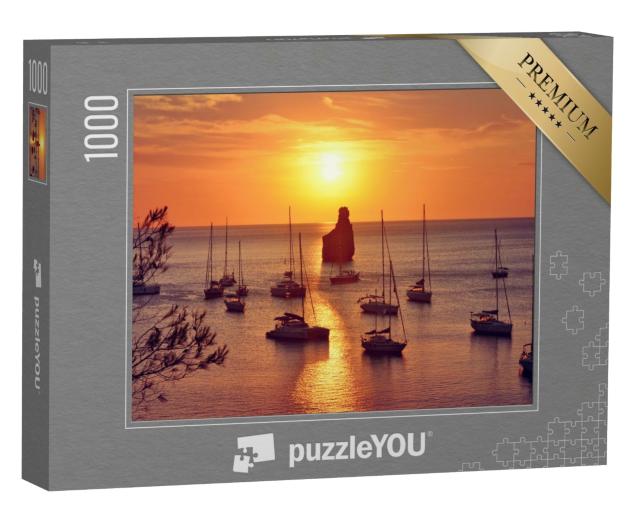Puzzle de 1000 pièces « Voilier au coucher du soleil, Ibiza »