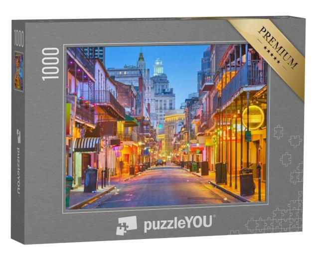 Puzzle de 1000 pièces « Bourbon Street à la Nouvelle-Orléans, États-Unis »