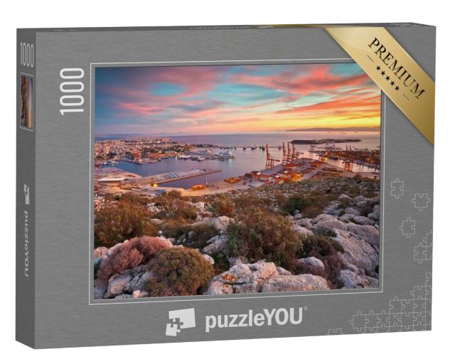 Puzzle de 1000 pièces « Vue sur le port du Pirée à Athènes, Grèce »