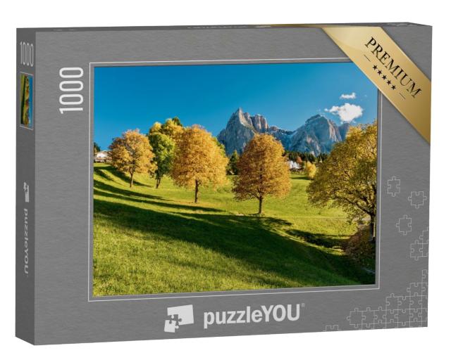 Puzzle de 1000 pièces « Paysage de montagne des Dolomites en automne, Italie »