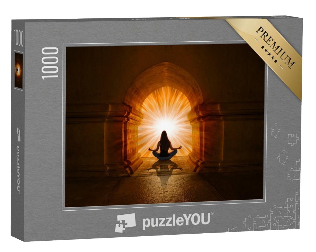 Puzzle de 1000 pièces « Femme pratiquant le yoga et la méditation »