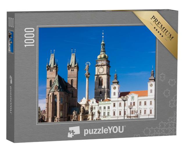 Puzzle de 1000 pièces « Grande place, Hradec Kralove, République tchèque »