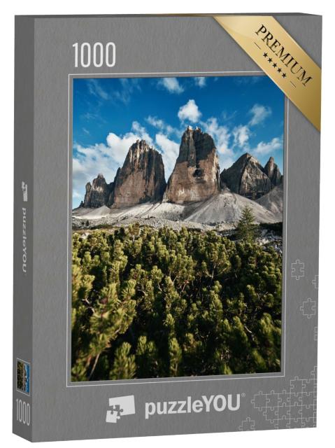 Puzzle de 1000 pièces « Les Trois Cimets dans les Dolomites de Sesto, Alpes italiennes »