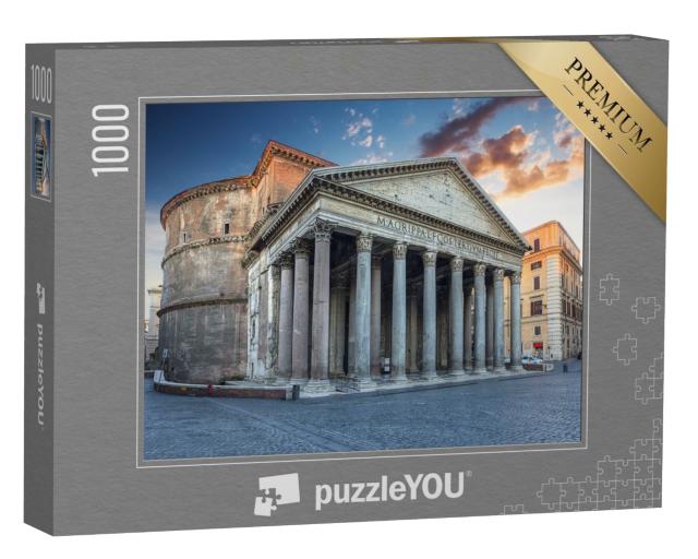 Puzzle de 1000 pièces « Vue du Panthéon le matin, Rome »
