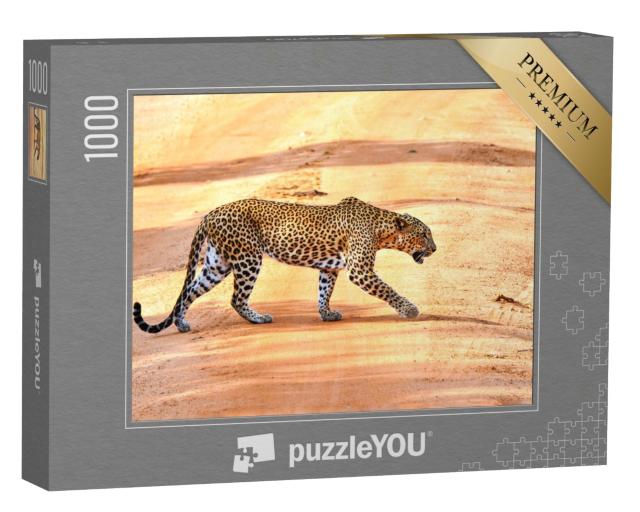 Puzzle de 1000 pièces « Chasse au léopard en Afrique »