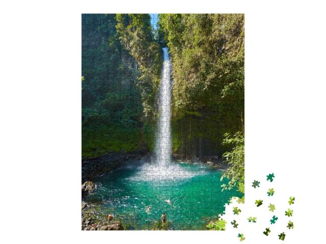 Puzzle de 1000 pièces « Chute d'eau de La Fortuna, Costa Rica, Amérique centrale »