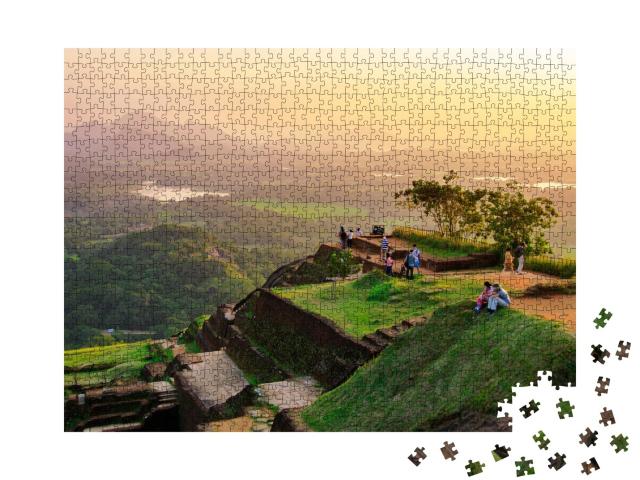 Puzzle de 1000 pièces « Impressionnant rocher de Sigiriya, Sri Lanka »
