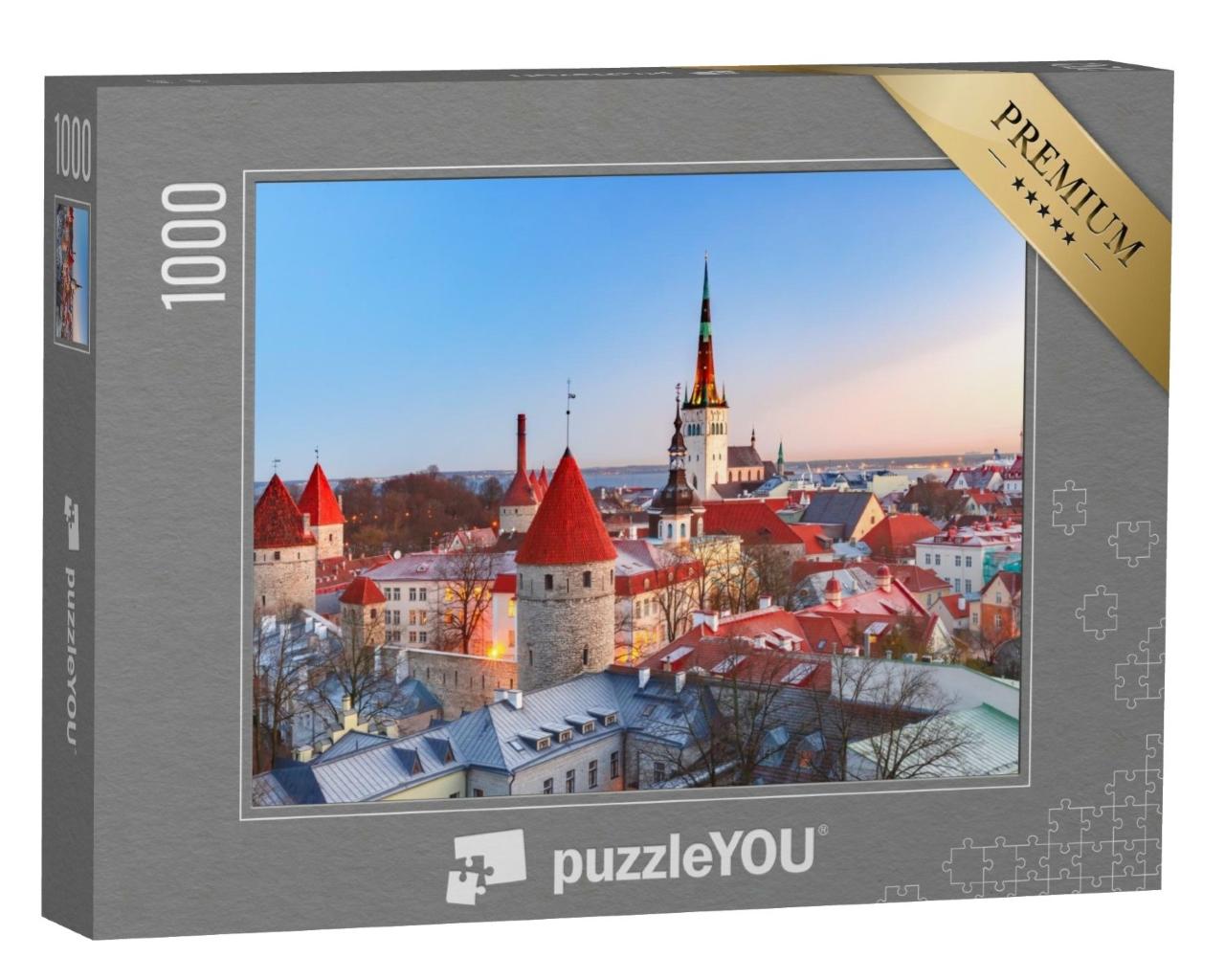 Puzzle de 1000 pièces « Vieille ville médiévale de Tallinn, Estonie »