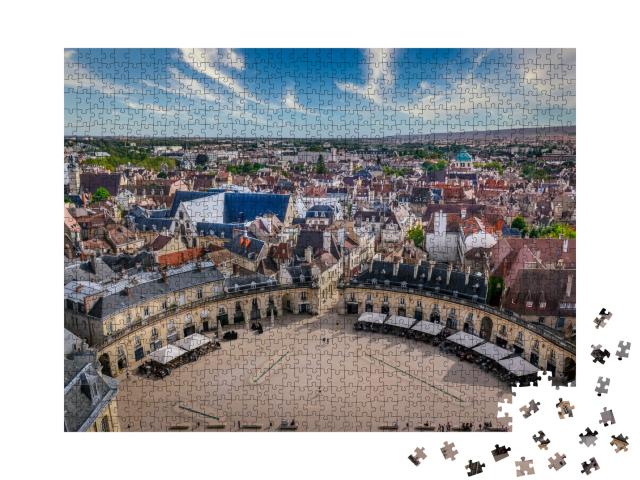 Puzzle de 1000 pièces « Vue de la ville de Dijon, Place de la Libération, Dijon, France, Europe »