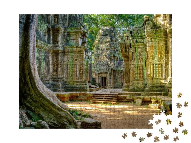 Puzzle de 1000 pièces « Temple de Ta Prohm, partie d'Angkor Wat, Cambodge »