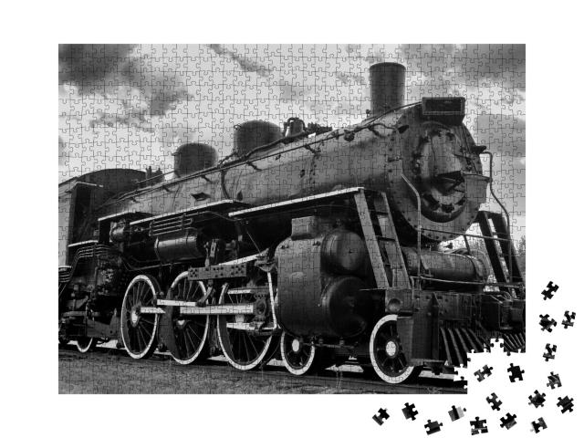 Puzzle de 1000 pièces « Ancienne locomotive à vapeur »