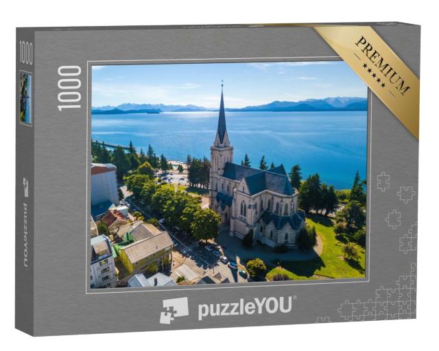 Puzzle de 1000 pièces « Église dans la ville de Bariloche, Argentine »