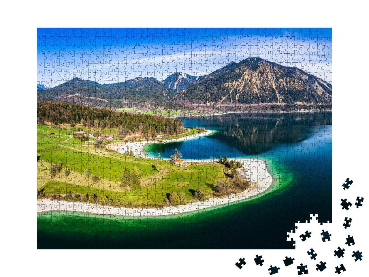 Puzzle de 1000 pièces « Lac de Walchen »
