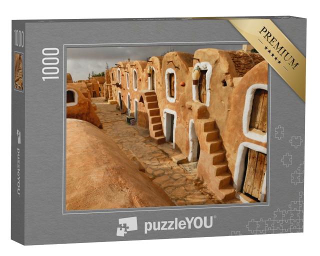 Puzzle de 1000 pièces « Grenier à blé tunisien, Ksar Ouled Debbab, Tataouine, Tunisie »
