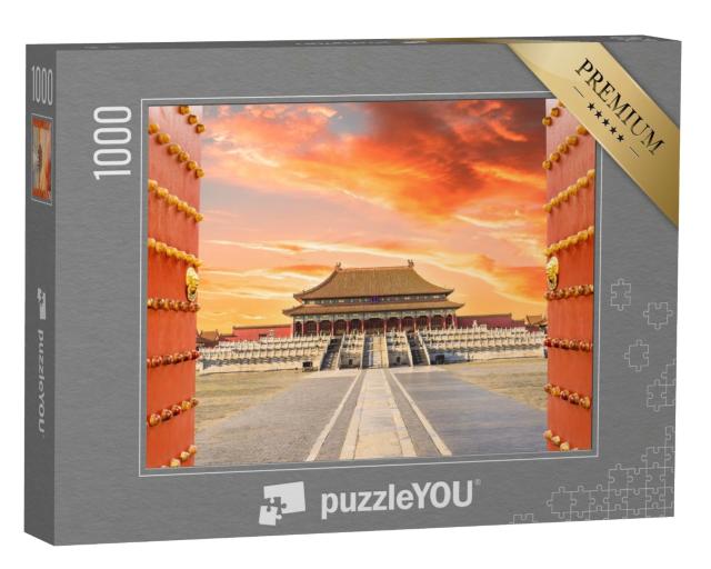 Puzzle de 1000 pièces « Palais royaux de la Cité interdite Pékin, Chine »