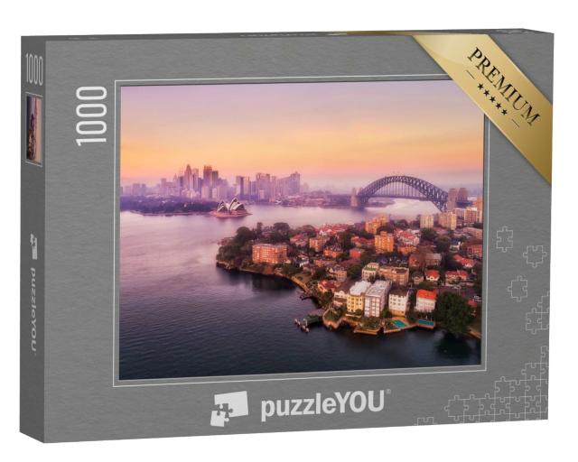 Puzzle de 1000 pièces « Sydney avec le port et le Harbour Bridge »