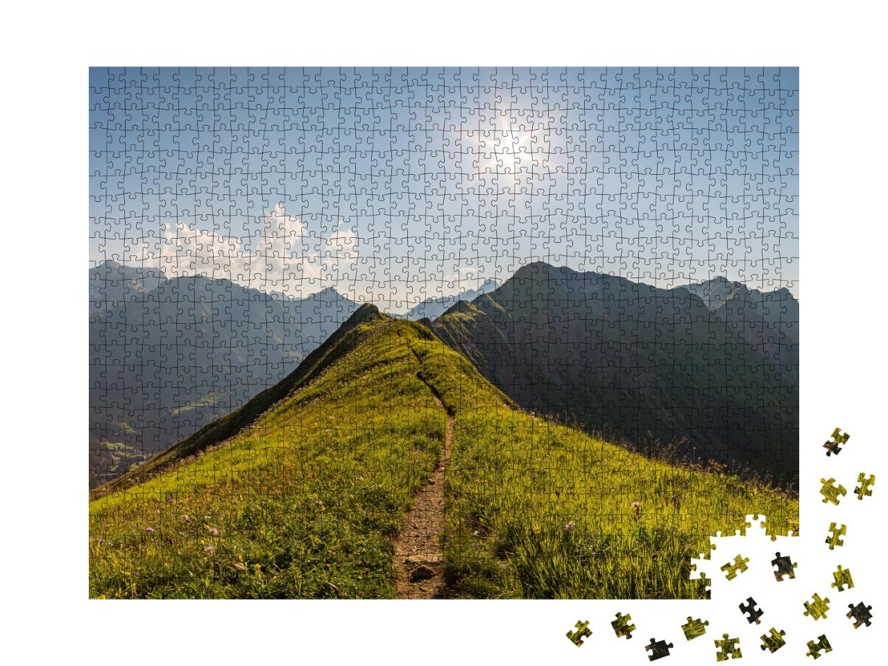 Puzzle de 1000 pièces « Tour au coucher du soleil »