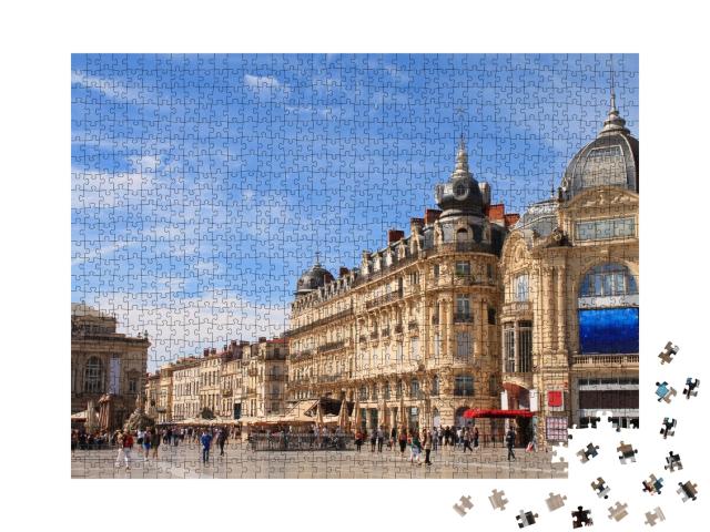 Puzzle de 1000 pièces « Place de la Comédie à Montpellier, France »