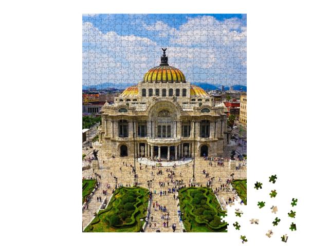 Puzzle de 1000 pièces « Vue aérienne de la ville de Mexico »