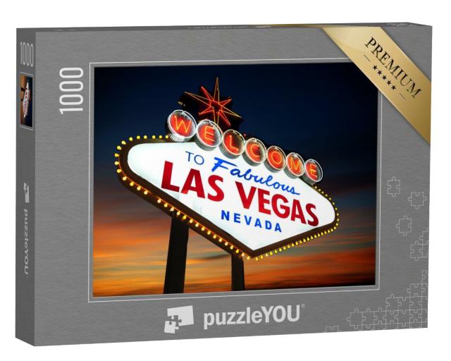 Puzzle de 1000 pièces « Bienvenue à Las Vegas ! »