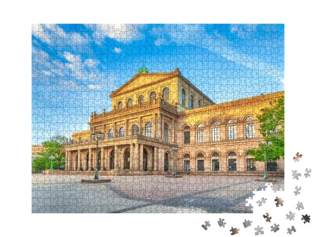 Puzzle de 1000 pièces « Opéra d'État de Hanovre, Basse-Saxe, Allemagne »