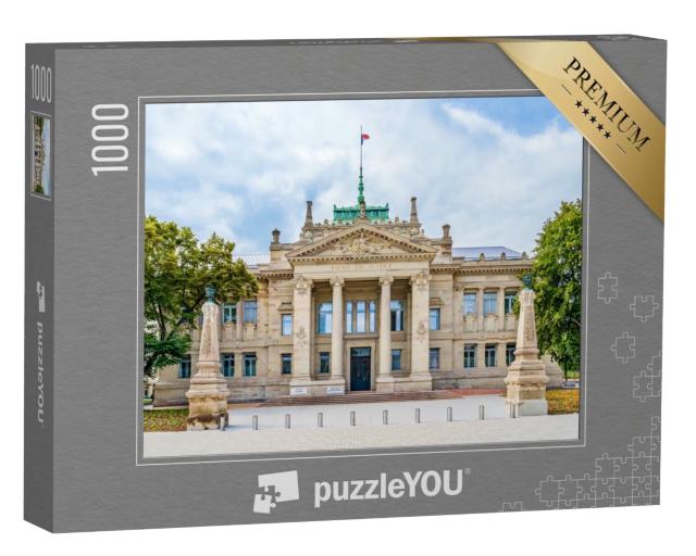 Puzzle de 1000 pièces « Strasbourg, Région Alsace - Façade du Palais de Justice »