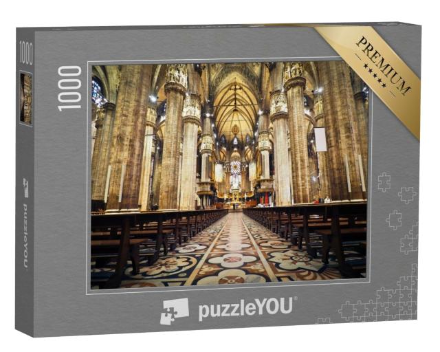 Puzzle de 1000 pièces « L'intérieur d'une église avec vue sur l'autel »