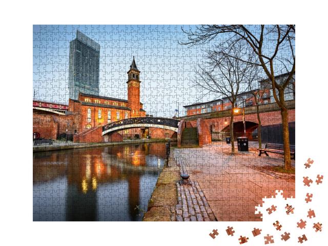 Puzzle de 1000 pièces « Zone de la Manche à Manchester , Nord-Ouest de l'Angleterre »