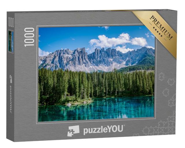 Puzzle de 1000 pièces « Magischer Lago di Carezza à Bozen, Südtirol »