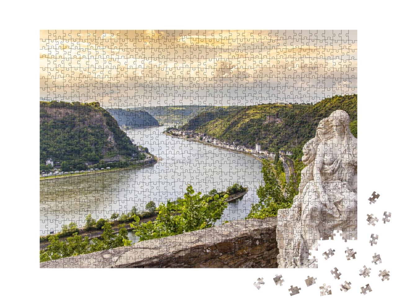 Puzzle de 1000 pièces « Loreley am Rheintal, Sankt Goarshausen, Allemagne »