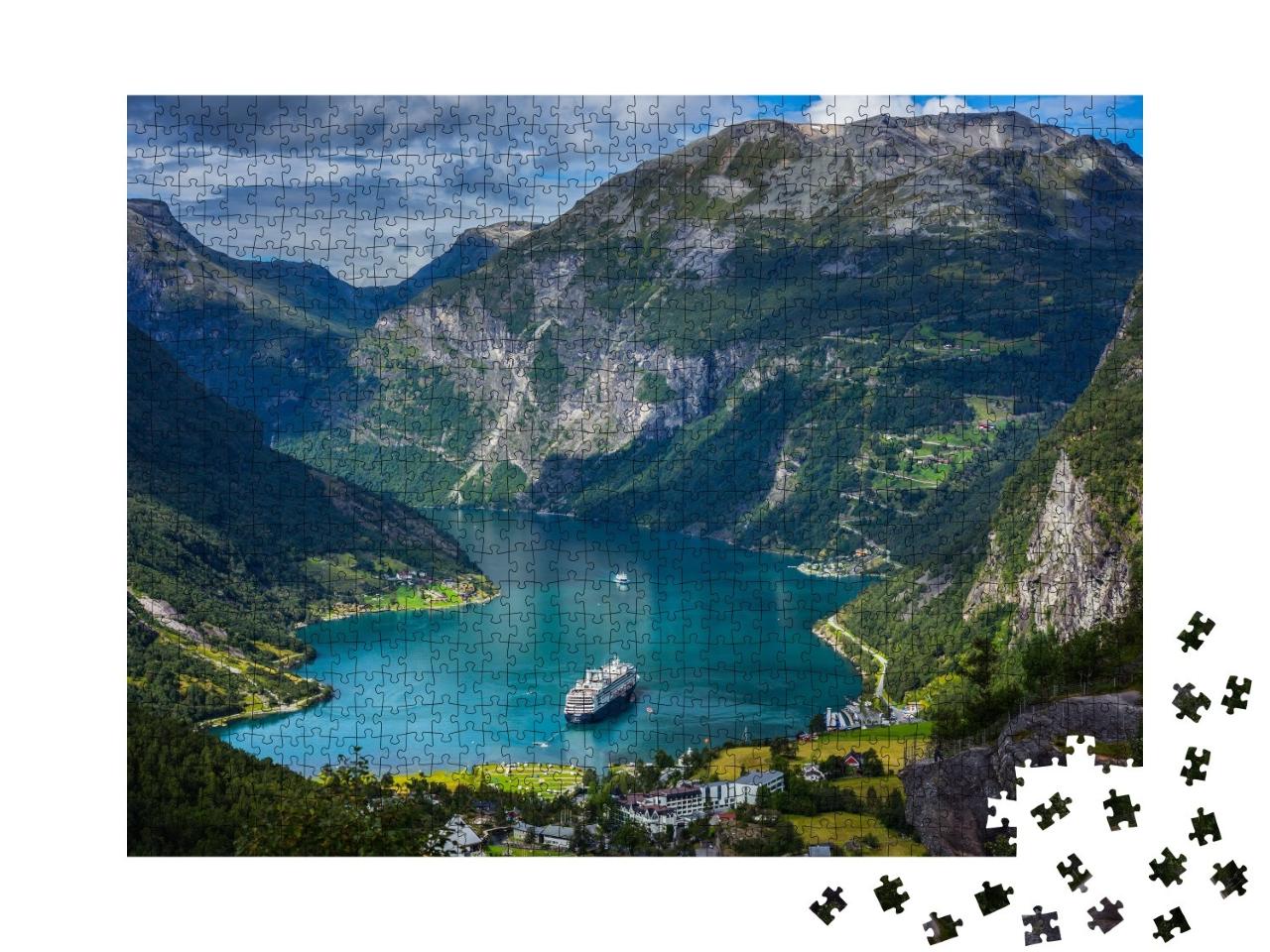 Puzzle de 1000 pièces « Impressionnant Geirangerfjord, Norvège »