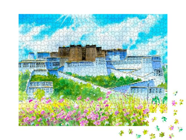 Puzzle de 1000 pièces « Palais du Potala, Tibet, Chine »