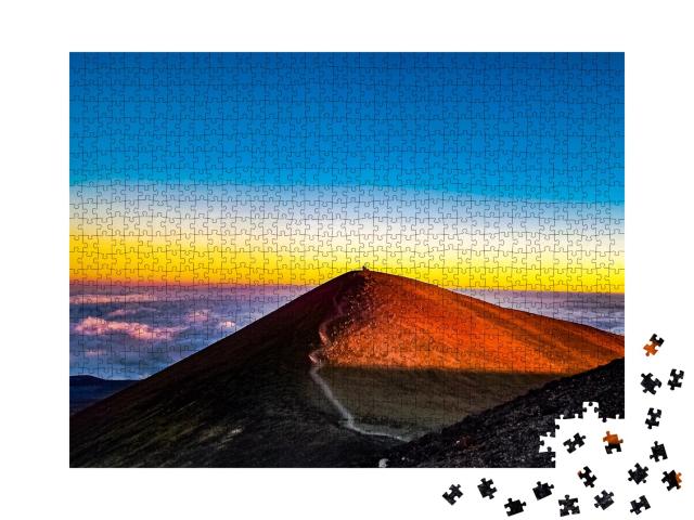 Puzzle de 1000 pièces « Mauna Kea : sommet de la Grande Île d'Hawaï, États-Unis »
