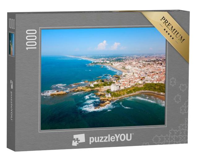 Puzzle de 1000 pièces « Biarritz vue panoramique depuis les airs »