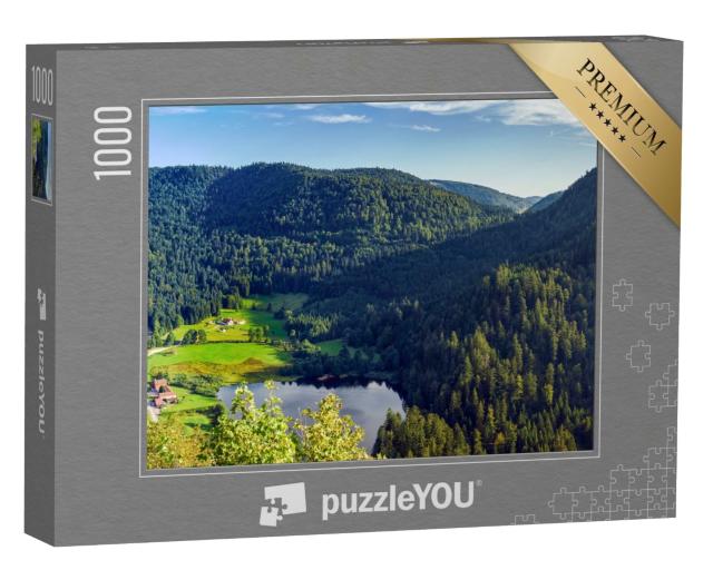 Puzzle de 1000 pièces « Beau paysage de montagne dans les Vosges, France, jour d'été »