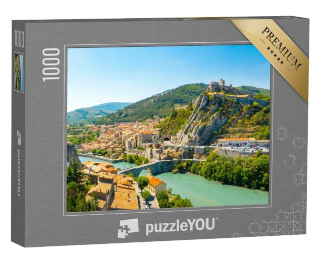 Puzzle de 1000 pièces « Sisteron dans le département des Alpes-de-Haute-Provence en région Provence-Alpes-Côte d'Azur »