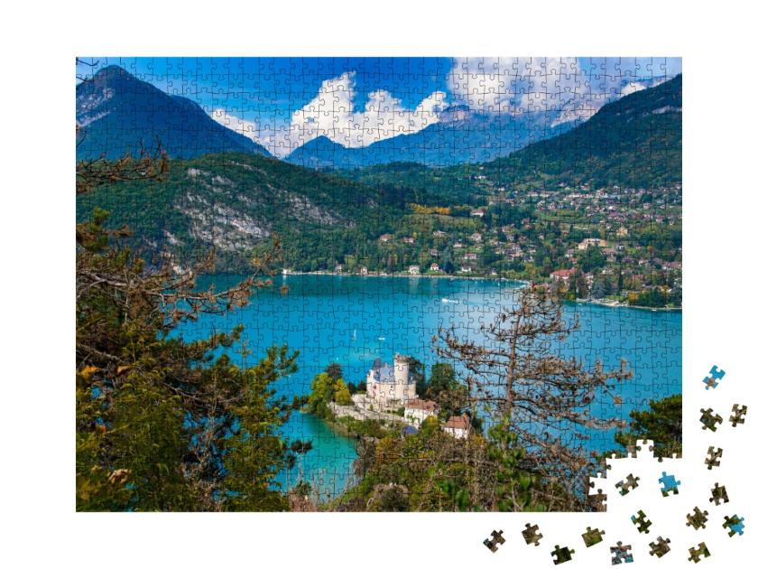 Puzzle de 1000 pièces « Le lac d'Annecy dans les Alpes françaises »