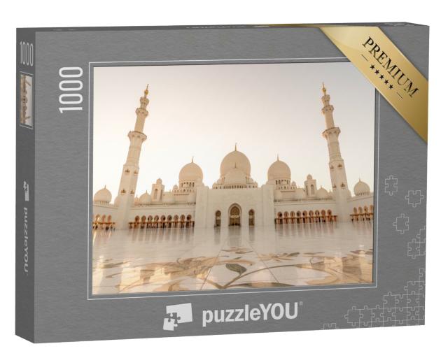 Puzzle de 1000 pièces « Grande mosquée Sheikh Zayed à Abu Dhabi, Émirats arabes unis »