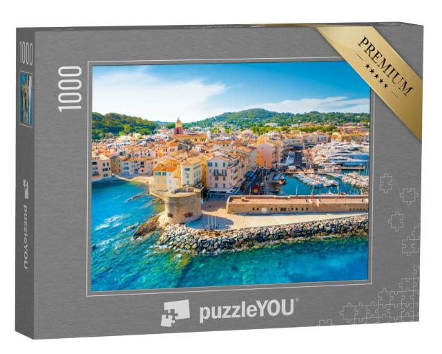Puzzle de 1000 pièces « Vue sur la ville de Saint-Tropez, Provence, Côte d'Azur »