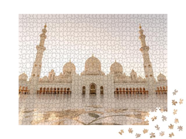 Puzzle de 1000 pièces « Grande mosquée Sheikh Zayed à Abu Dhabi, Émirats arabes unis »