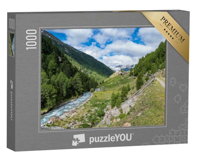 Puzzle de 1000 pièces « Un paysage estival de rêve dans les Alpes de l'Ötztal »