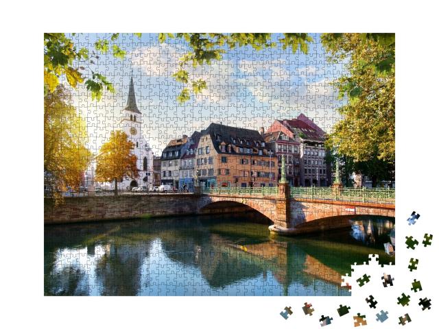 Puzzle de 1000 pièces « Église protestante Saint Guillaume à Strasbourg, France »