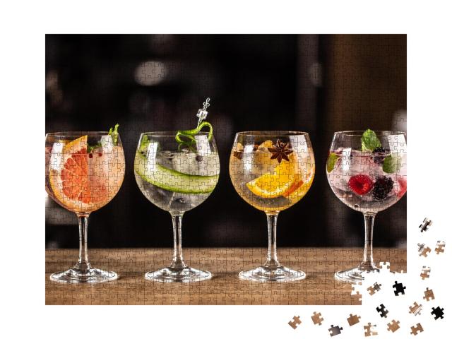 Puzzle de 1000 pièces « Le gin tonic comme cocktail classique »