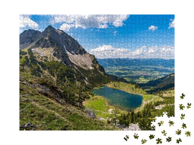 Puzzle de 1000 pièces « Passage d'Entschenkopf avec vue panoramique fantastique »