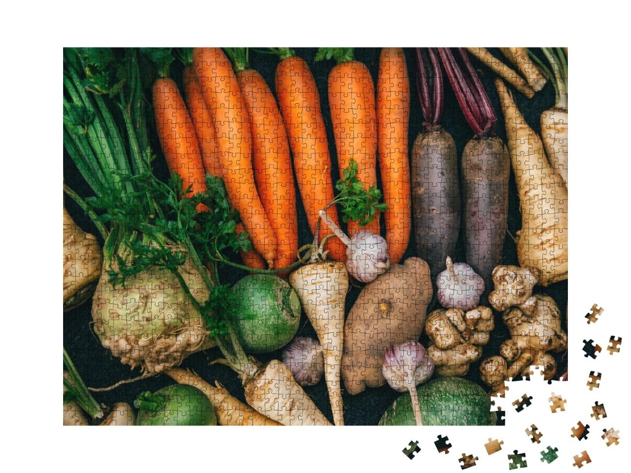 Puzzle de 1000 pièces « Légumes-racines »