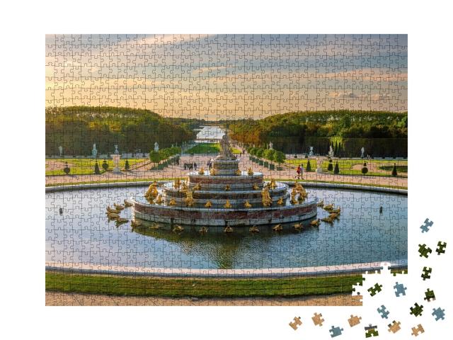 Puzzle de 1000 pièces « Jardin du Château de Versailles et fontaine de Latona »